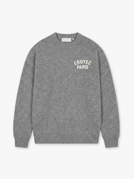 Croyez Croyez Paris Knit Sweater - Grey Melange