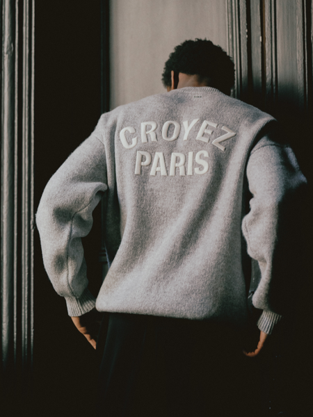 Croyez Croyez Paris Knit Sweater - Grey Melange