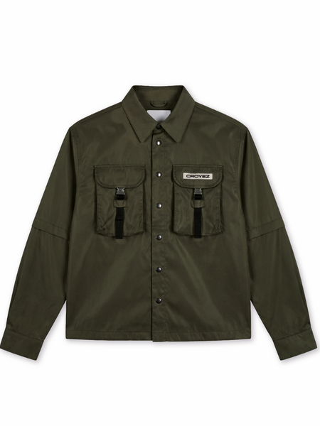 Croyez Croyez Etiquette Nylon Jacket - Dusty Olive