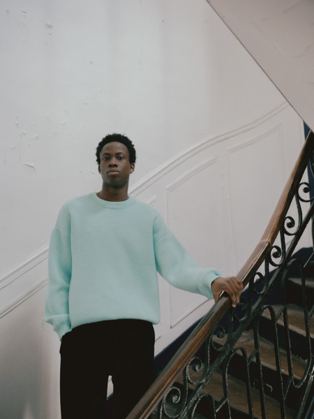 Croyez Croyez Original Fraternite Knit Sweater - Tiffany Blue