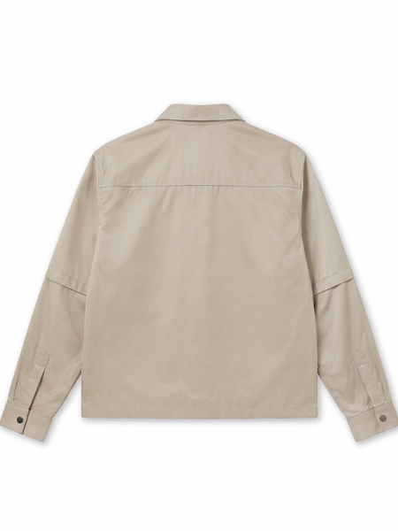 Croyez Etiquette Nylon Jacket - Beige Croyez Croyez Etiquette Nylon Jacket - Beige