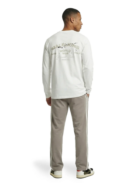 Malelions Malelions Permanent Vacation Longsleeve - White Malelions Permanent Vacation Longsleeve - White
