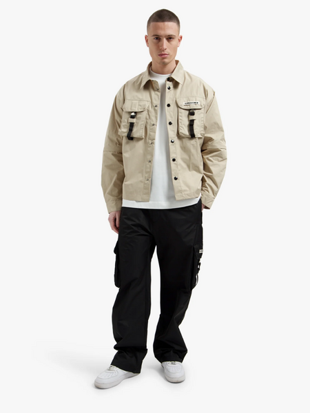 Croyez Etiquette Nylon Jacket - Beige Croyez Croyez Etiquette Nylon Jacket - Beige