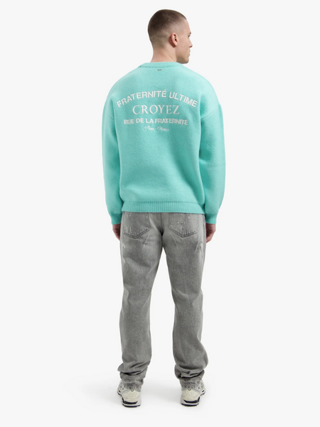 Croyez Croyez Original Fraternite Knit Sweater - Tiffany Blue