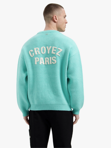 Croyez Paris Knit Sweater - Tiffany Blue
