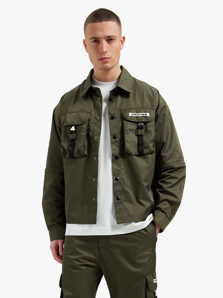 Croyez Etiquette Nylon Jacket - Dusty Olive