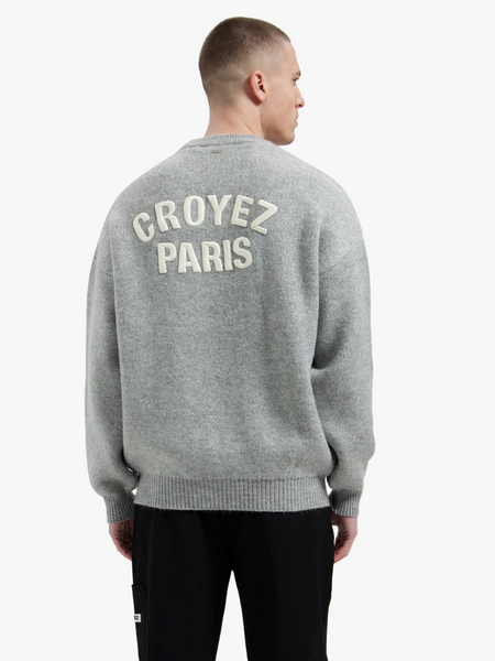 Croyez Paris Knit Sweater - Grey Melange
