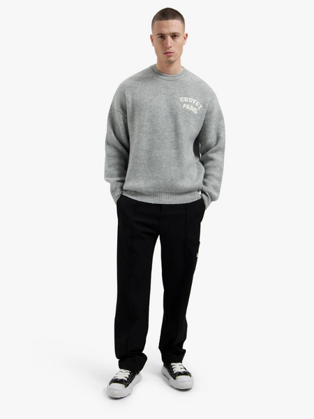 Croyez Croyez Paris Knit Sweater - Grey Melange