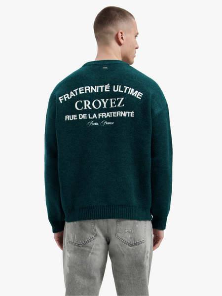 Croyez Original Fraternite Knit Sweater - Dark Teal