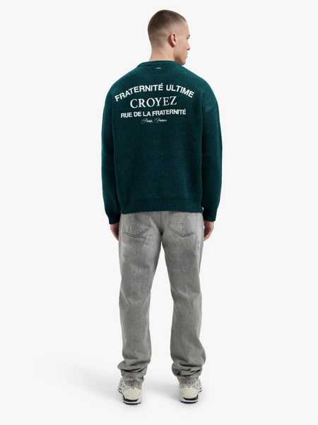 Croyez Croyez Original Fraternite Knit Sweater - Dark Teal