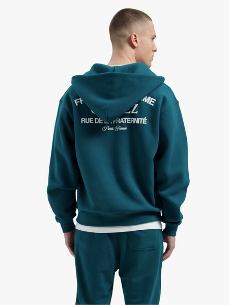 Croyez Croyez Original Fraternite Zip Hoodie - Dark Teal