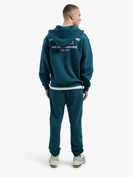 Croyez Croyez Original Fraternite Zip Hoodie - Dark Teal