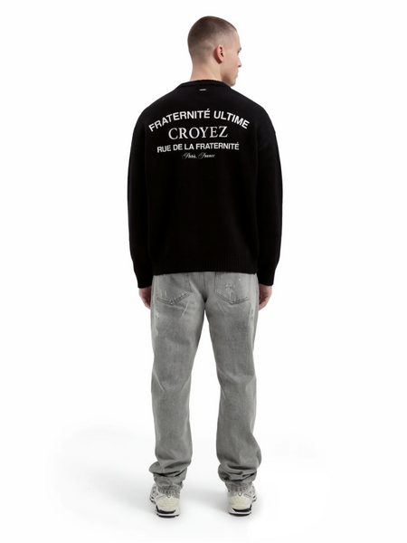 Croyez Croyez Original Fraternite Knit Sweater - Black