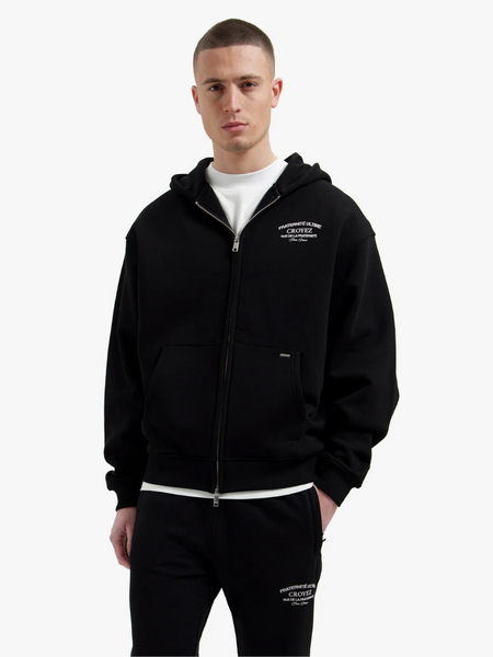 Croyez Original Fraternite Zip Hoodie - Black