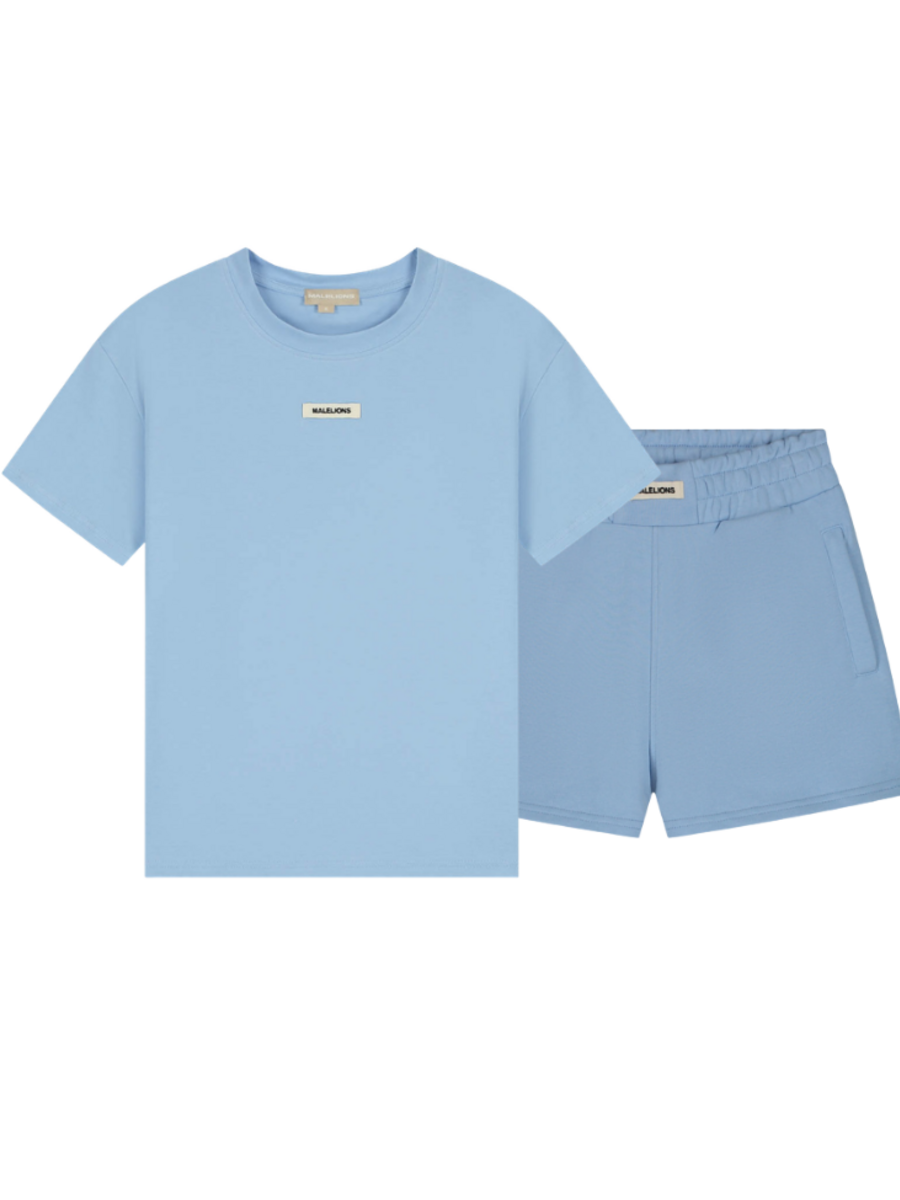 Malelions Malelions Women Patch Logo Combi-Set - Vista Blue