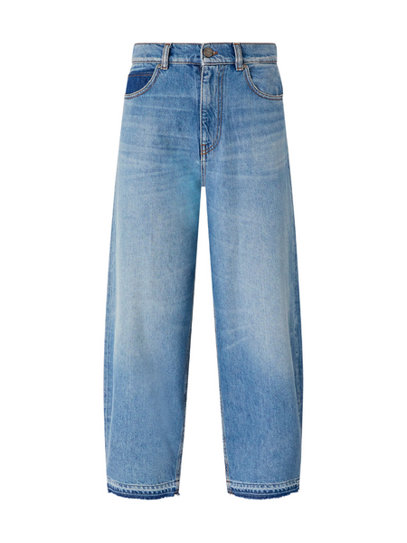 Pinko Estelle Egg Dirthy Blue Denim - Vintage Wash