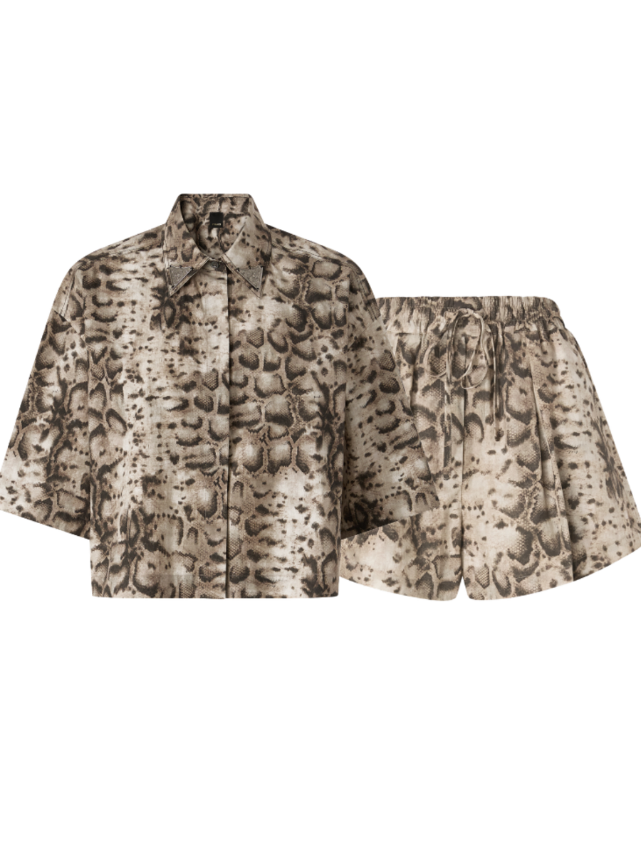 Pinko Pinko Popeline Combi-set - Beige/Black