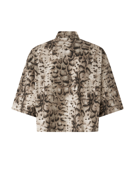 Pinko Pinko Pescara Camicia Popeline Stamp - Beige/Black