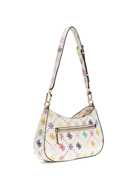 Guess Guess Emelie Logo Top Zip Shldr Bag - Multi Logo