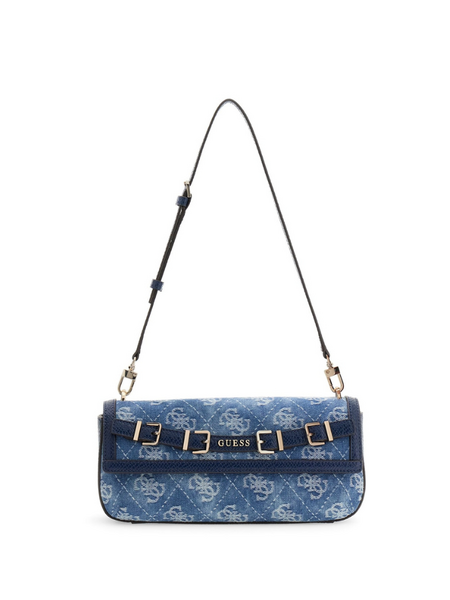 Guess Dovie Flap Shoulder Bag - Denim Logo Guess Guess Dovie Flap Shoulder Bag - Denim Logo