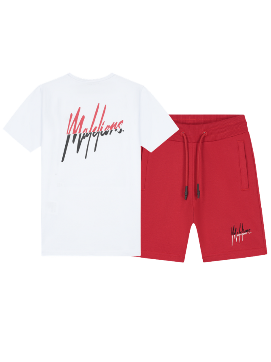 Malelions Kids Split Combi-set - Red/White Malelions Malelions Kids Split Combi-set - Red/White