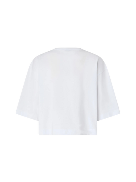 Pinko Borghetto T-Shirt Jersey Logo - White/Black Pinko Pinko Borghetto T-Shirt Jersey Logo - White/Black