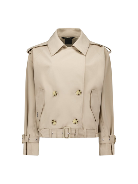 Airforce Women Cropped Trenchcoat - Oxford Tan