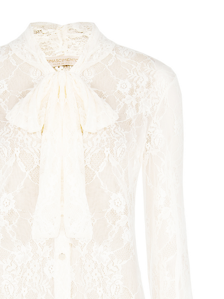 Rinascimento Rinascimento Camicia Top - Panna Bianco