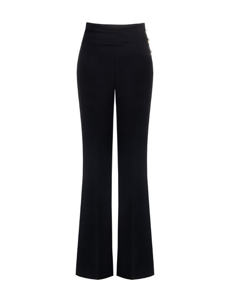 Rinascimento Pantalone Vita Alta Con - Nero