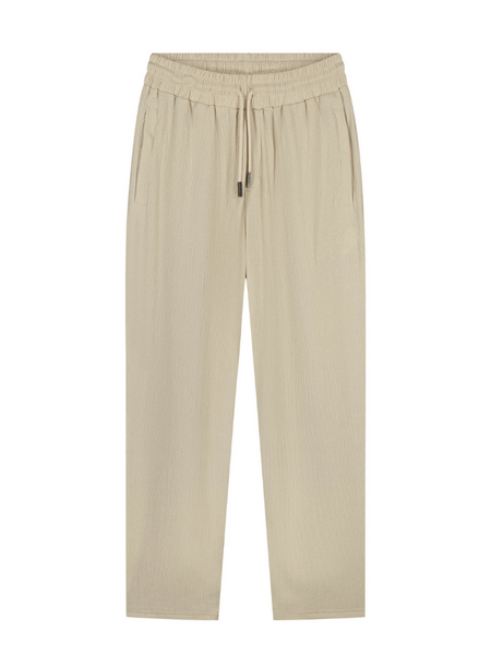Malelions Malelions Emblem Seersucker Pants - Light Taupe