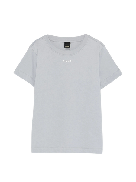 Pinko Pinko Basico T-Shirt Jersey Logo - Azzurro Arona