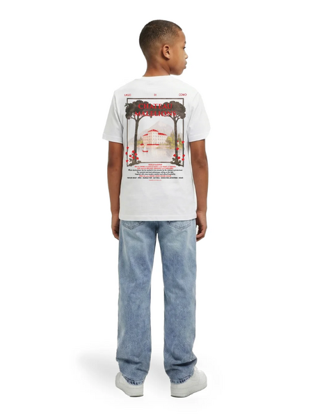 Malelions Kids Relaxed Chateau T-Shirt - White
