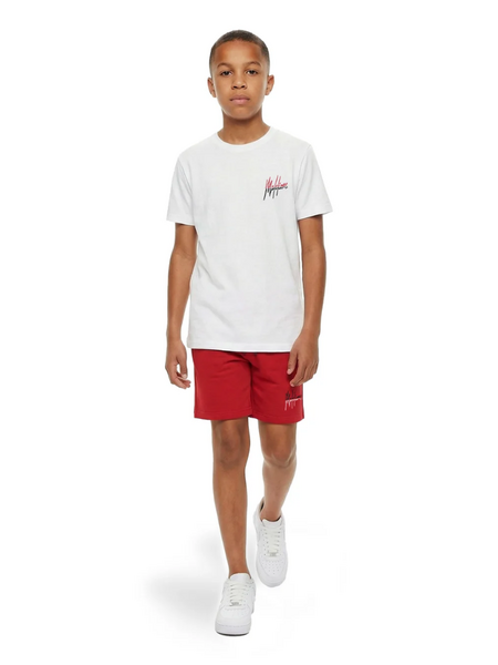 Malelions Kids Split Shorts - Red/White