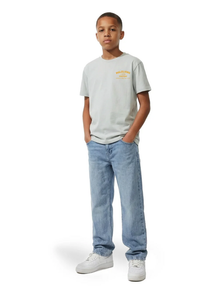 Malelions Malelions Kids Relaxed Chateau T-Shirt - Ocean Grey