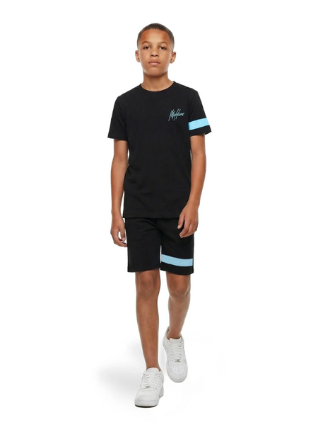 Malelions Kids Captain T-Shirt - Black/Blue