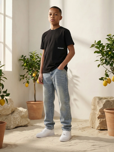 Malelions Malelions Kids Relaxed Lago T-Shirt - Black