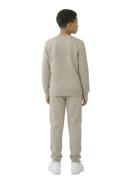 Malelions Kids Striped Signature Sweater - Olive Green Malelions Malelions Kids Striped Signature Sweater - Olive Green