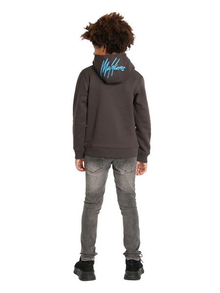 Malelions Malelions Kids Tube Hoodie - Graphite/Bright Blue