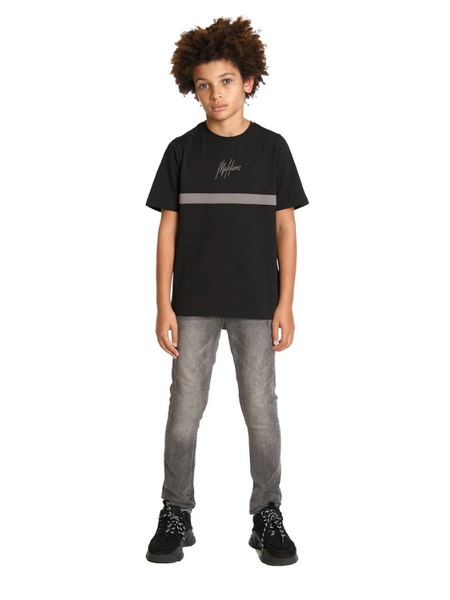 Malelions Malelions Kids Tube T-Shirt - Black/Antra