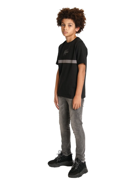 Malelions Malelions Kids Tube T-Shirt - Black/Antra