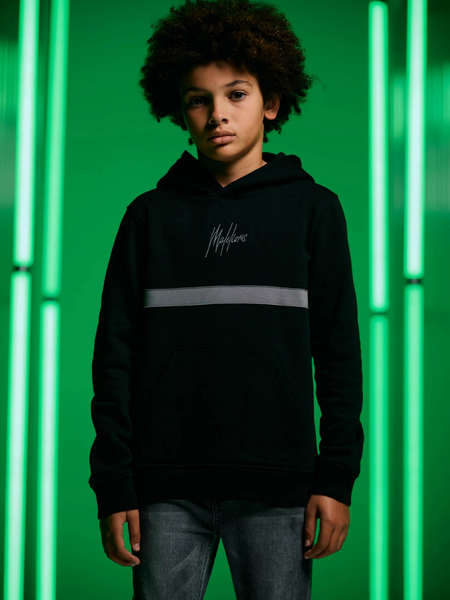 Malelions Malelions Kids Tube Hoodie - Black/Antra