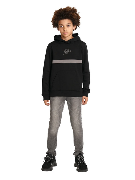 Malelions Malelions Kids Tube Hoodie - Black/Antra