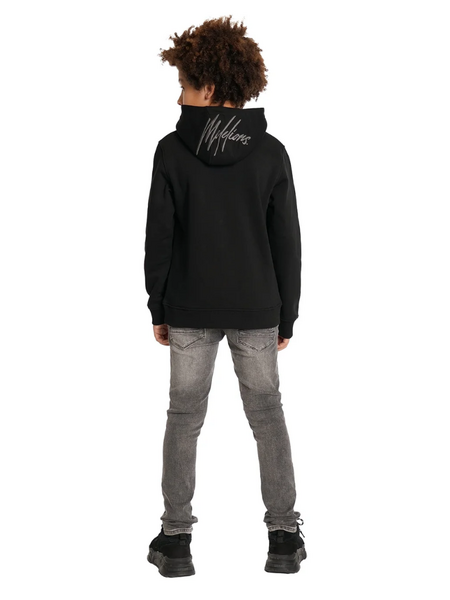 Malelions Malelions Kids Tube Hoodie - Black/Antra