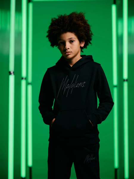 Malelions Malelions Kids Essentials Tracksuit - Black/Antra
