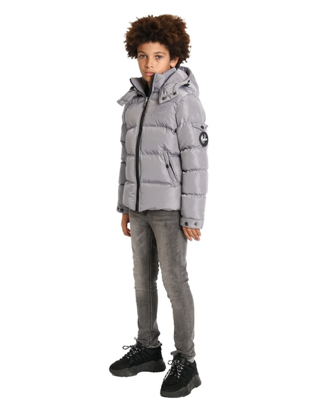 Malelions Malelions Kids Patch Puffer Jacket - Grey