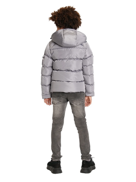 Malelions Malelions Kids Patch Puffer Jacket - Grey