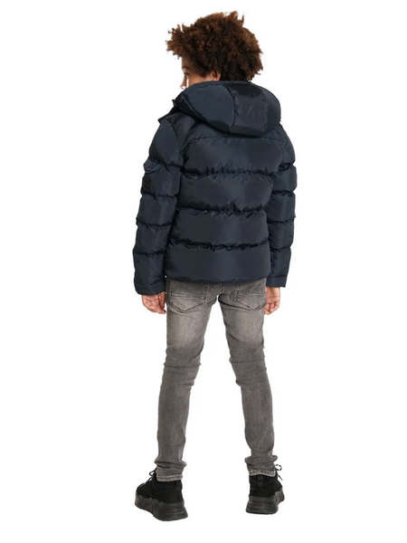 Malelions Malelions Kids Patch Puffer Jacket - Navy
