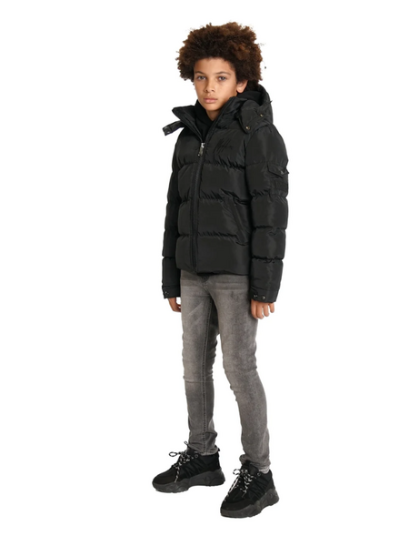 Malelions Malelions Kids Patch Puffer Jacket - Black