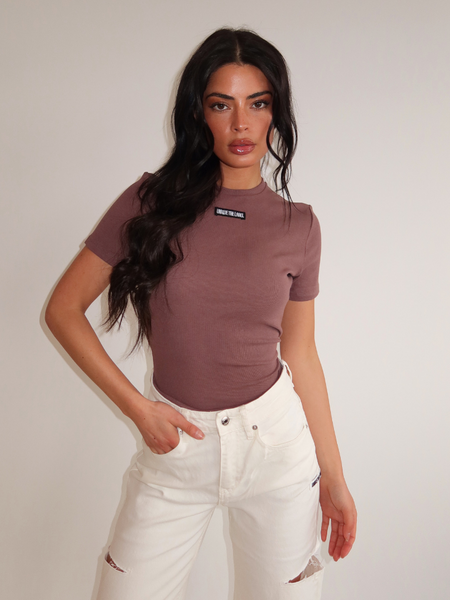 Unique The Label Unique The Label Jill Short Sleeve - Mushroom