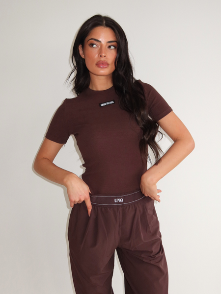 Unique The Label Jill Short Sleeve - Cacao